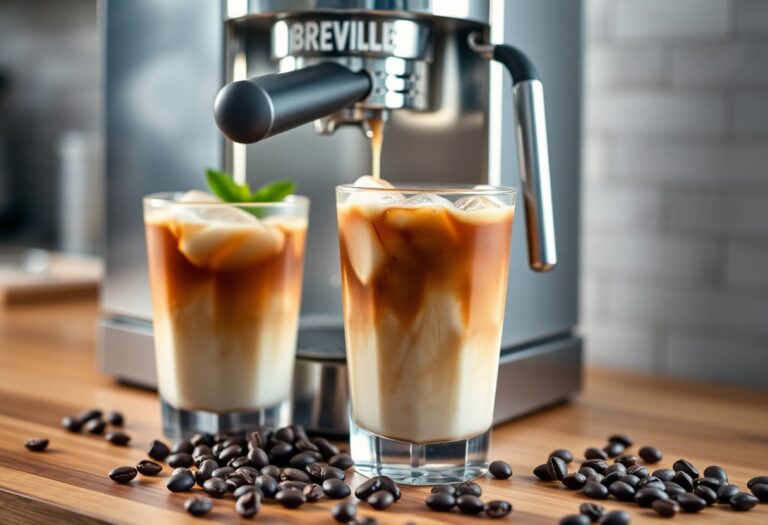 How to Make Iced Coffee with a Breville Espresso Machine